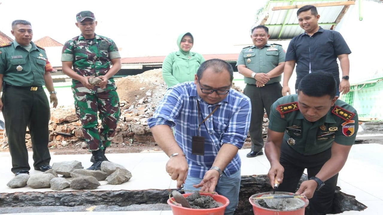 Dandim 0808/Blitar, Pimpin Peletakan Batu Pertama Pembangunan Masjid Al Ikhlas