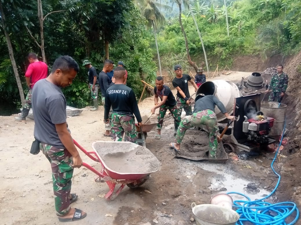 Satgas TMMD Ke-119 Kodim 1623/Karangasem Buka Jalan 2.510 Meter di Desa Selumbung