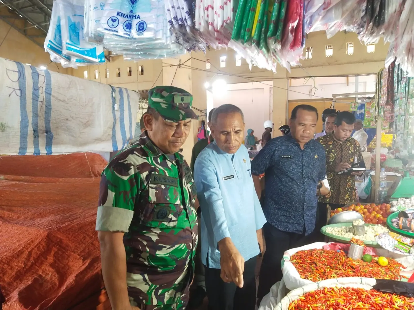 Kasdim 1505 Tidore, Mewakili Dandim dalam Rapat Koordinasi Pengendalian Inflasi