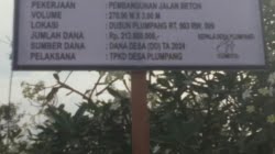 Berita Desa Plumpang: Pembangunan Sarana dan Prasarana Desa Plumpang, Kabupaten Tuban