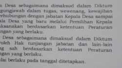 Pengangkatan Kasitrantib Menjadi PLT Kades Dongin Diduga Langgar UU Pilkada, Aparat Diminta Tindak Tegas