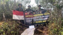 Garda Terdepan Kedaulatan Negara, Satgas Pamtas Yonarmed 11 Kostrad Laksanakan Patroli Patok