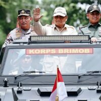 Presiden Prabowo Hadiri Pembukaan Apel Kasatwil Polri 2024 di Akpol Semarang