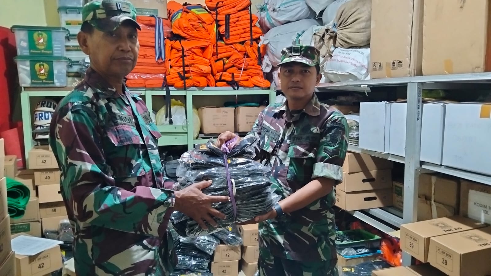 Kodim 1008/Tabalong Terima Pembagian Kaporlap dari Kasad TNI AD