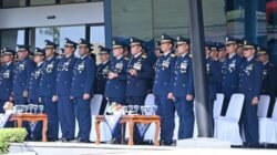 Upacara Peringatan HUT Ke-79 TNI AU Gabungan Makassar Dilaksanakan Di Lanud Sultan Hasanuddin