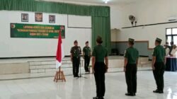 Komandan Kodim 0811/Tuban, Pimpin Acara Kenaikan Pangkat Prajurit Perwira, Bintara Dan Tamtama