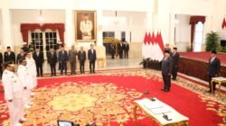 Mendagri Tito, Dampingi Presiden Lantik Gubernur Kepulauan Bangka Belitung dan Papua Pegunungan