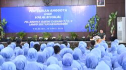 Danlanud Laksanakan Halal Bihalal Dengan Pengurus PIA Ardhya Garini Cabang 7/D.II Lanud Sultan Hasanuddin