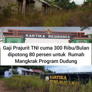 Demi KPR Swakelola, Gaji Prajurit Muda TNI AD Tinggal Sisa Uang Makan