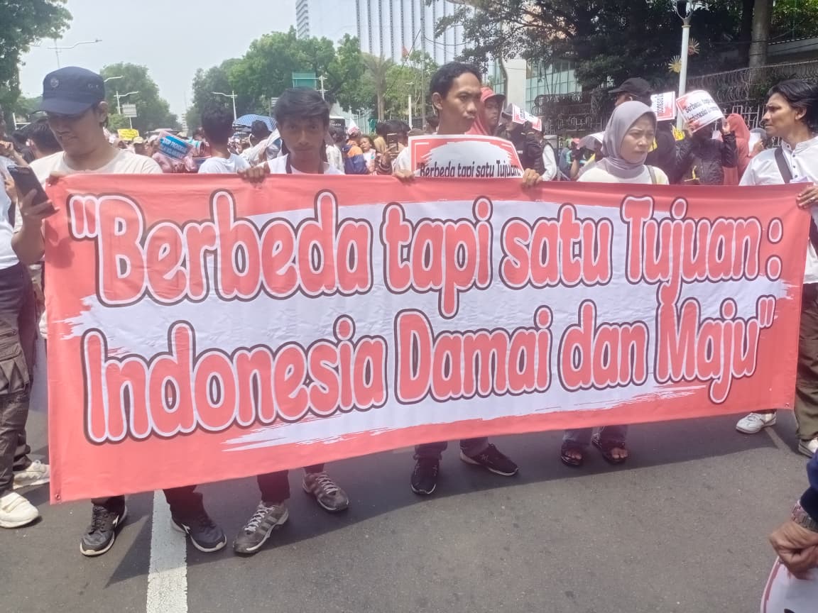 Aksi Demo Damai Di Silang Selatan, Monas Menuntut 5 Poin Ke Pemerintah