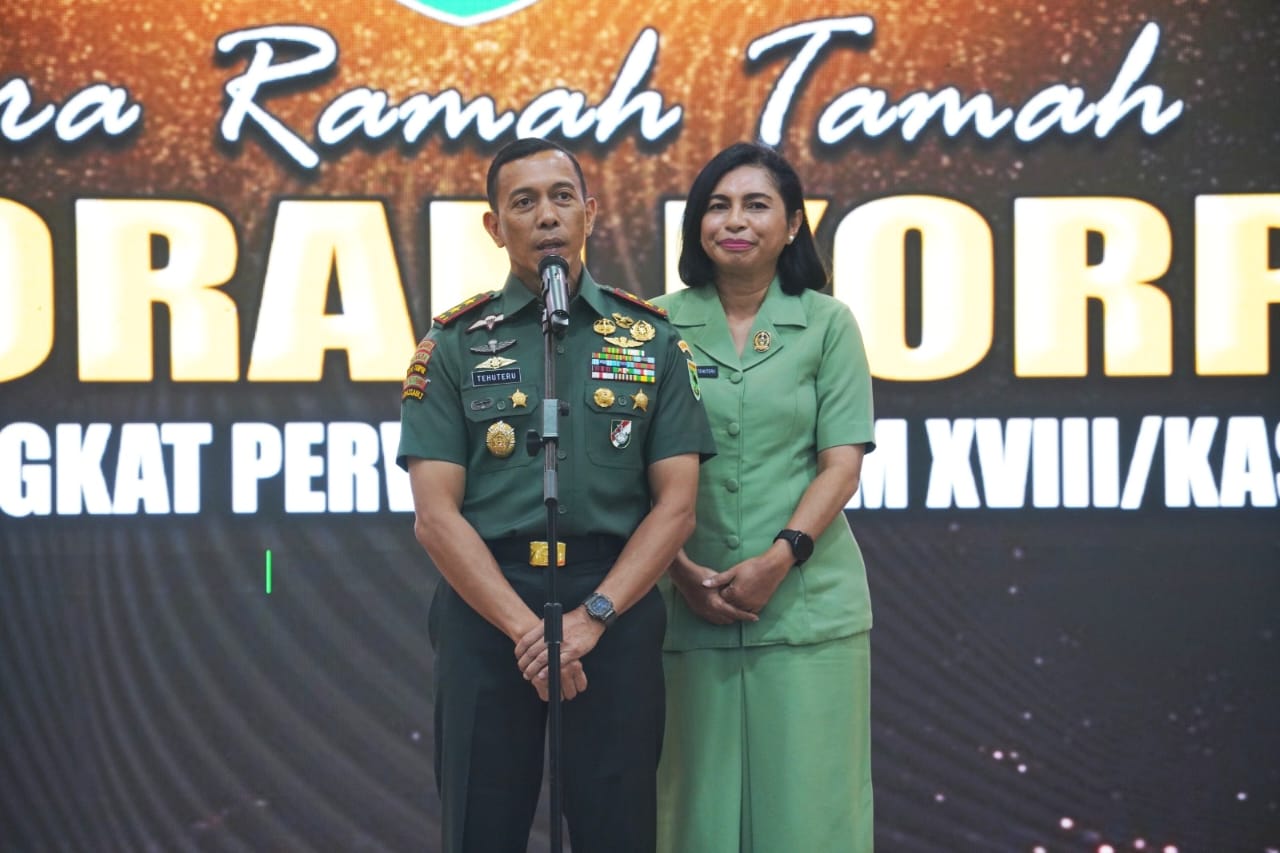 Pangdam Kasuari Pimpin Korp Raport Kenaikan Pangkat 1.032 Prajurit