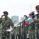 H-2 Acara Puncak, Danyonif 2 Marinir Bertindak Sebagai Sub Koordinator Narator Pada Gladi Bersih HUT TNI ke-80