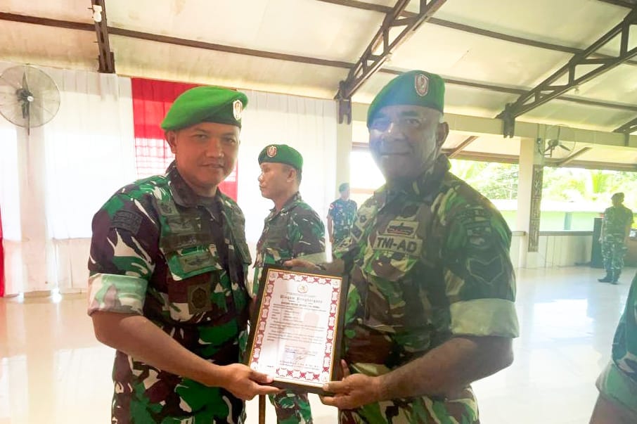 Dandim 1710/Mimika Pimpin Acara Tradisi Korps Pindah Satuan, Masuk Satuan dan Purna Tugas Personel Kodim 1710/Mimika