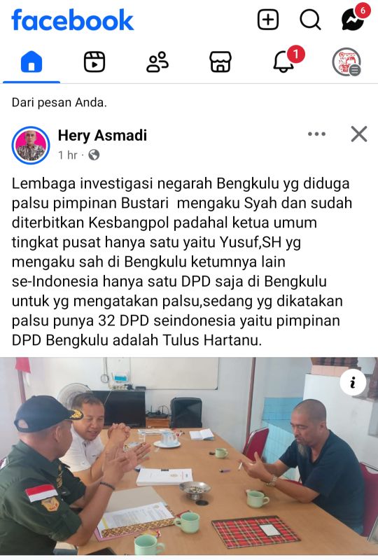 Hery Asmadi Dituding Sebar Hoaks, LIN: Itu Pemalsuan Identitas Kelembagaan!