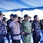 Panglima TNI Dampingi Presiden RI pada Presidential Inspection HUT ke-80 TNI di Teluk Jakarta
