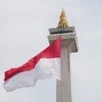 Bendera Merah Putih, Gagah  Berkibar Saat Gladi Upacara HUT ke-80 TNI