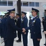 Komandan Lanud Sultan Hasanuddin Terima Laporan Kenaikan Pangkat 104 Perwira