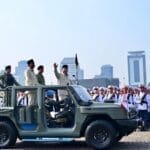 Panglima TNI Dampingi Presiden Prabowo Pimpin Upacara HUT ke-80 TNI di Monas