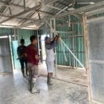 Satgas TMMD ke-126 Kodim 1810/Tambrauw dan Warga Kampung Babak Gotong Royong Rehabilitasi Gereja Advent