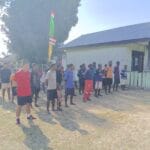 Satgas TMMD 126 dan Warga Saukorem Jalin Keakraban Lewat Olahraga Voli