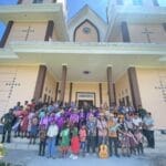 Satgas TMMD ke-126 Laksanakan Ibadah Bersama Masyarakat Distrik Kebar dengan Khidmat