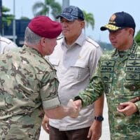 Panglima TNI Dampingi Presiden RI dan Raja Yordania Saksikan Demonstrasi Joint Drone Exercise