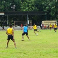 Penuh Keceriaan dan Soliditas, Yonif 2 Marinir Gelar Fun Football Bersama Danyonif di Ksatrian Hartono