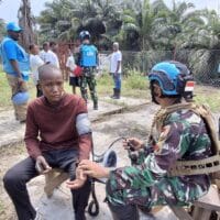 Satgas INDORDB XXXIX-G MONUSCO Kampanye Kesehatan di POB Komanda