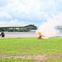 Tingkatkan Kesiapsiagaan Lanud Sultan Hasanuddin Gelar Latihan Penanganan Ancaman Bom