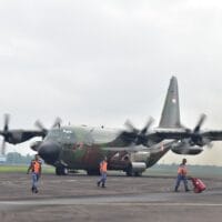 Lanud SMH Kirim 14 Ton Bantuan Kemanusiaan untuk Aceh, Sumut, dan Sumbar