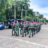 Siap dan Sigap, Prajurit Yonif 2 Marinir Laksanakan Insert PAM Hari HAM Internasional