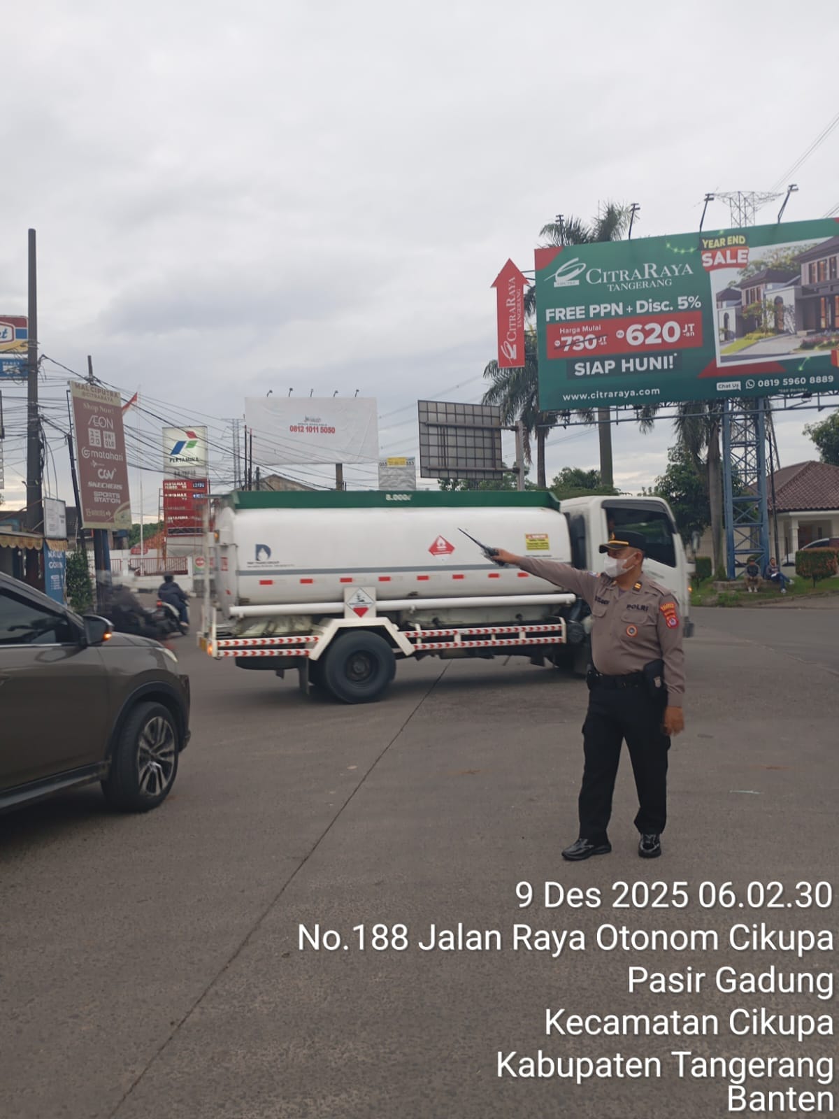Polsek Cikupa Laksanakan PECAK Pagi, Personel Tempati Titik Rawan Kemacetan