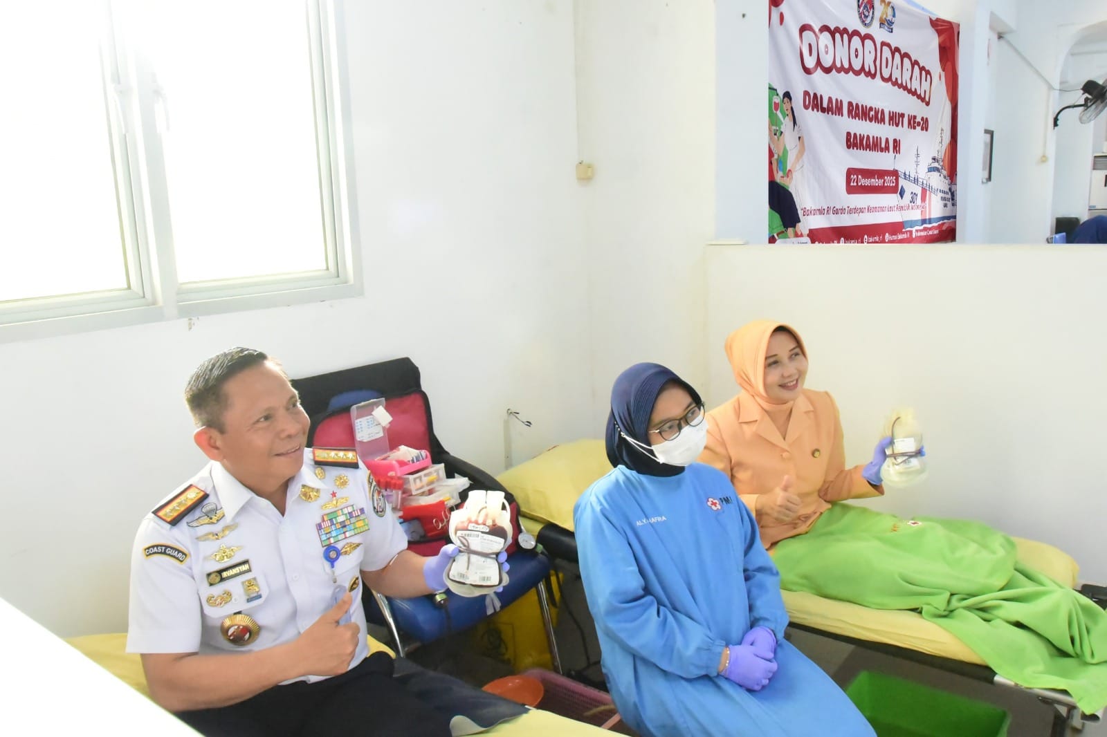 Peringati HUT ke-20, Bakamla RI Sumbangkan 107 Darah