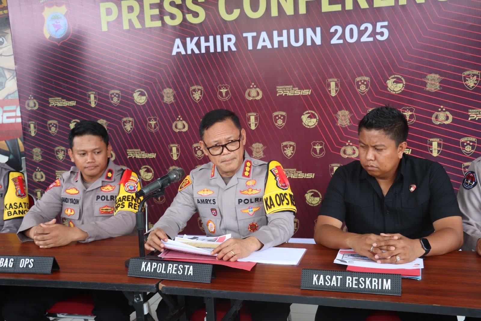 Polresta Sorong Kota Rilis Capaian Kinerja 2025, Penyelesaian Perkara Capai 68 Persen