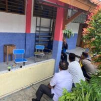 Bhabinkamtibmas Polsek Cikupa Sambangi Sekdes Talagasari, Perkuat Koordinasi Jaga Kamtibmas