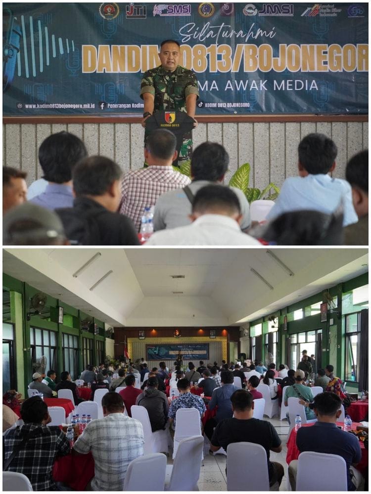 Terus Perkuat Sinergitas, Kodim Bojonegoro Gelar Silaturahmi dengan Insan Media