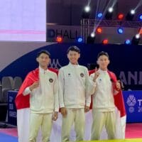 Alfi  Kusuma Anggota TNI Atlet Taekwondo Meraih Medali Emas Sea Games 2025 Thailand