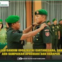 Sertijab Dandim 0906/Kutai Kartanegara, Danrem 091/ASN Sampaikan Apresiasi dan Harapan