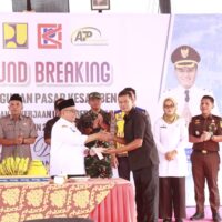 Dorong Perekonomian Rakyat, Forkopimda Kab. Blitar Hadiri Peletakan Batu Pertama Pembangunan Pasar Kesamben