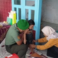 Sinergi Babinsa Dan Nakes, Ujung Tombak Percepatan Penurunan Stunting Di Sutojayan