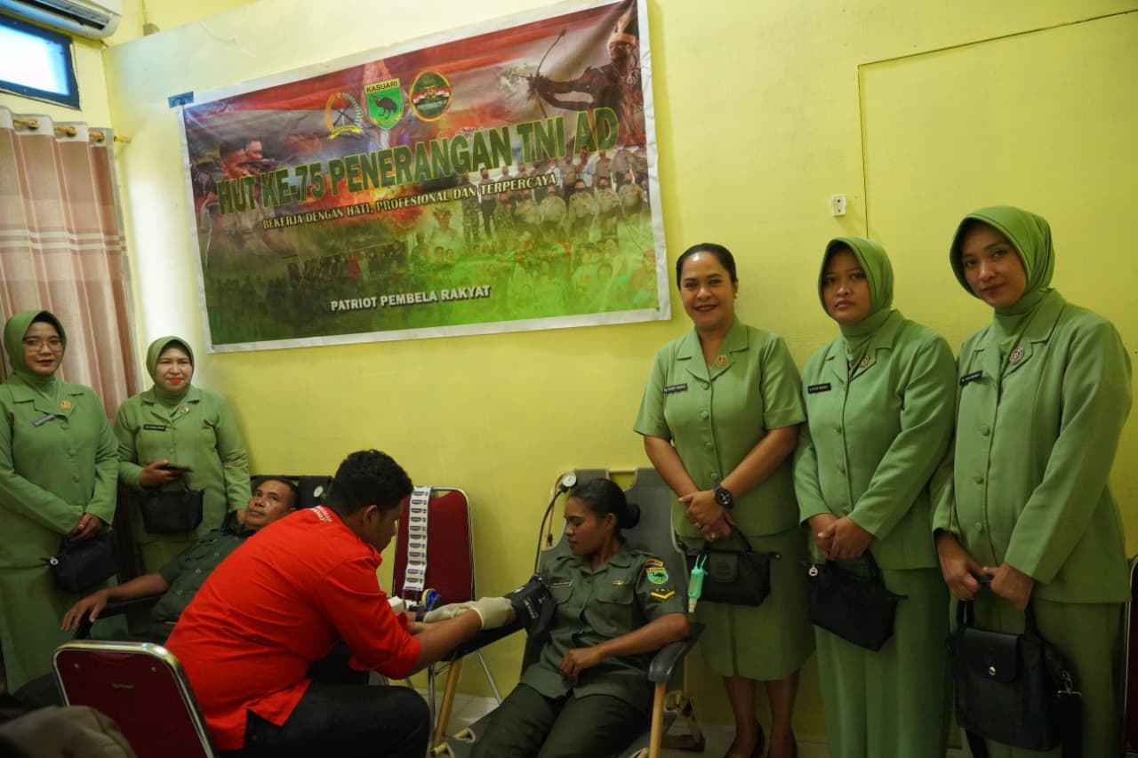 IMG-20260117-WA0075 Pendam Kasuari Gelar Donor Darah Sambut HUT Ke-75 Penerangan TNI AD : Peduli Kemanusiaan, Setetes Darah untuk Sesama
