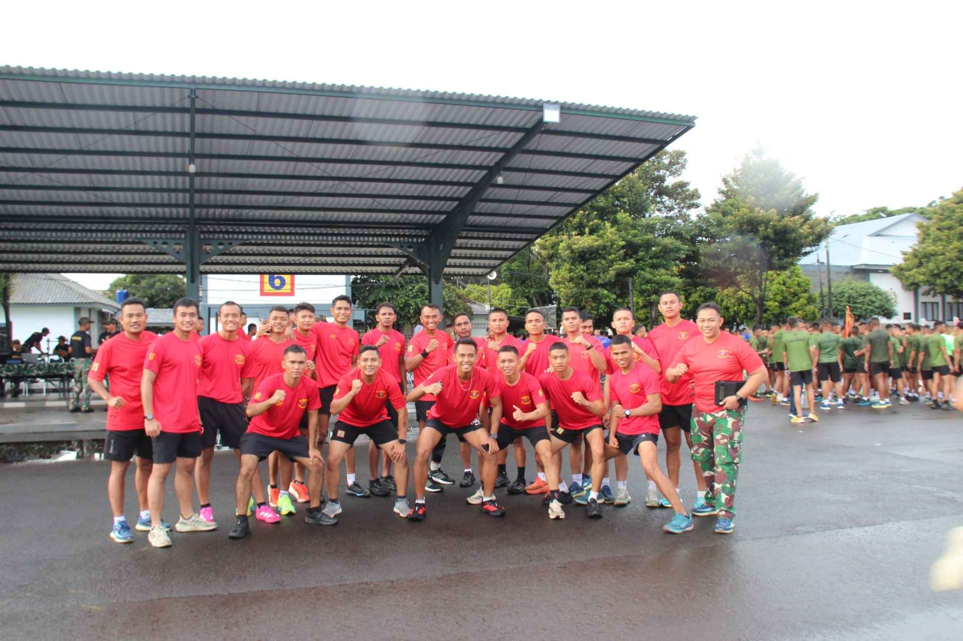 Komandan Yonif 2 Marinir Pimpin Langsung Prajurit Tuntaskan Lari 5K Warnai Hut Pasmar 1 Ke-22