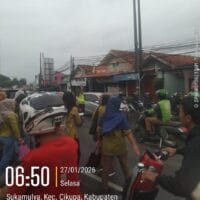 Polsek Cikupa Laksanakan PECAK Pagi, Wujudkan Kamseltibcar Lantas di Jam Sibuk