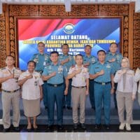 Panglima Armada III Terima Kunjungan Kepala Balai Karantina Hewan, Ikan, dan Tumbuhan Provinsi PBD