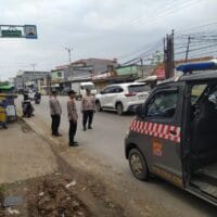 Polsek Cikupa Gelar Patroli dan Himbauan Terhadap Mata Elang, Cegah Aksi Penarikan Kendaraan di Jalan