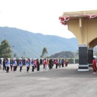 Menghadiri Senam Jumat Sehat Kolaborasi Bersama Pemda Kabupaten Puncak Jaya