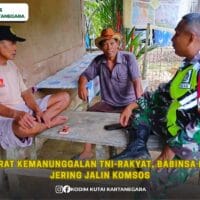 Pererat Kemanunggalan TNI-Rakyat, Babinsa Bukit Jering Jalin Komsos