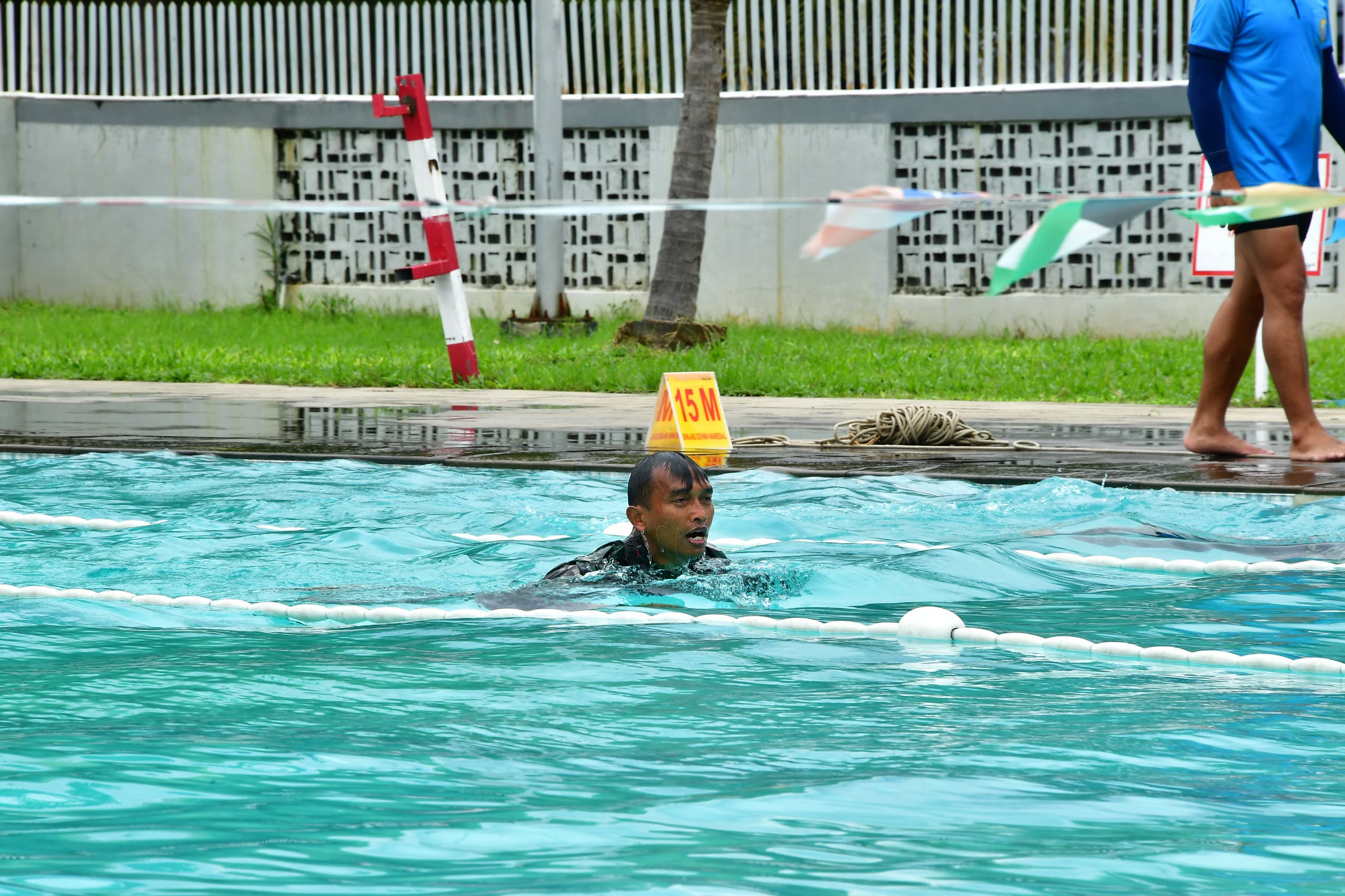 Danyonif 2 Marinir Ikuti Tes Garjas Dansatlak TNI AL