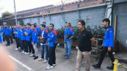 Polsek Cikupa Laksanakan Pengamanan Keberangkatan Massa DPC KSPSI AGN Kabupaten Tangerang ke Tugu Tani Jakarta