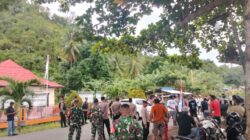 Personel Koramil 1505-04/Oba dan Polsek Oba Amankan Aksi Demo Warga